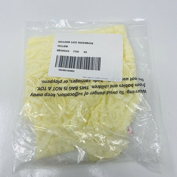 Free People Galloon Lace Racerback Bralette XS NEW - Picture 7 of 9